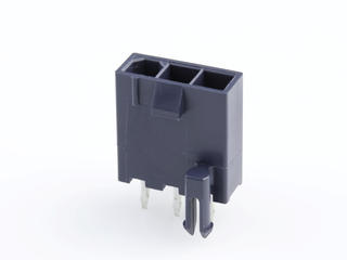 1726470102 - Mini-Fit Jr. Header, Single Row, Vertical, 2 Circuits, Nylon, 94V-2, Matte Tin (Sn) Plating, Glow-Wire Capable, Black